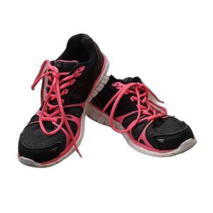 Fila Womens LIGHTWEIGHT Athletic Running Shoes Sneakers Black/Neon Pink Size 9.5